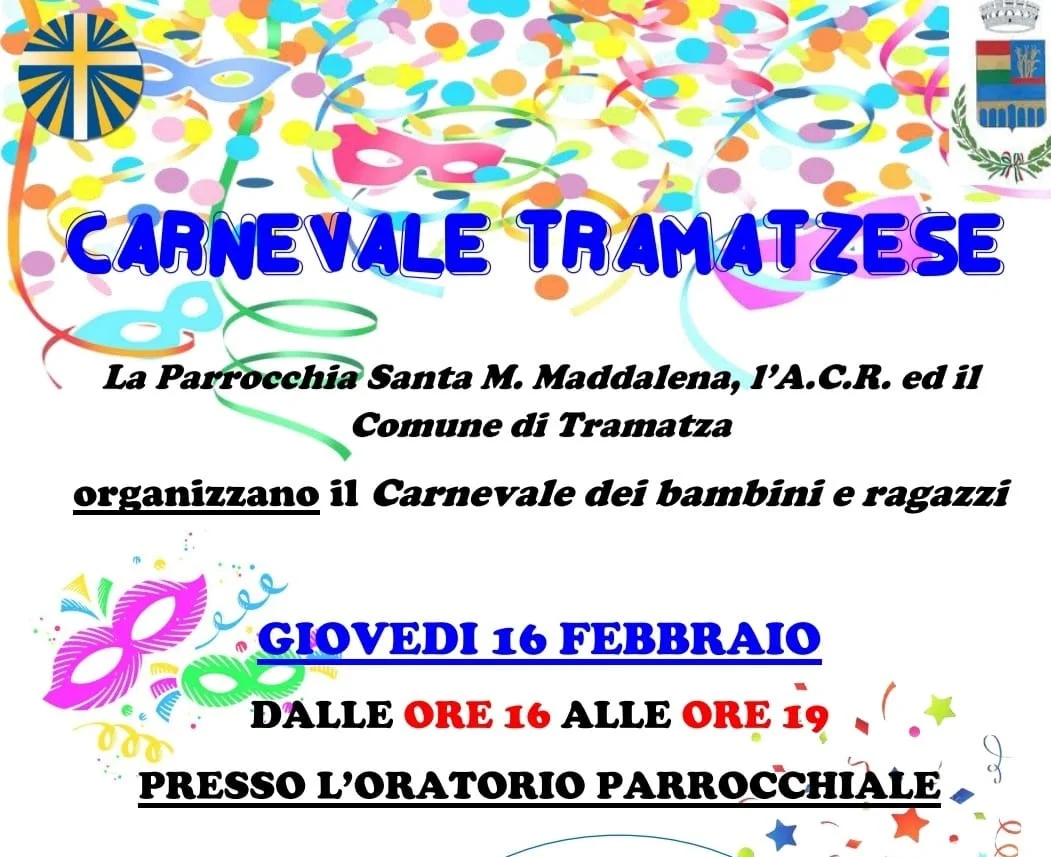 Carnevale Tramatzese - festa per i bambini e i ragazzi